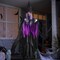72” Halloween Animated Hanging Talking Witch Light-Up Eyes, Creepy Sound Activated Hanging Animatronic Witch Halloween Decorations outside Indoor Haunted House